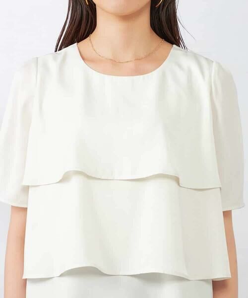 a.v.v / アー・ヴェ・ヴェ シャツ・ブラウス | 【接触冷感/UVカット/吸水速乾/イージーケア】サテンティアードブラウス | 詳細22
