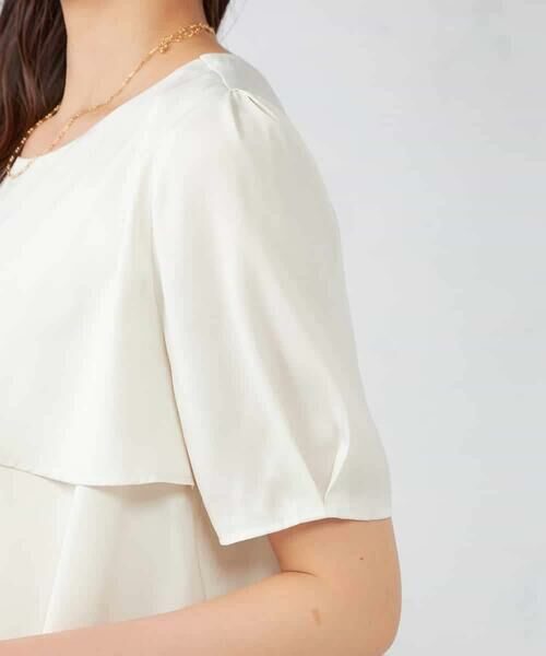 a.v.v / アー・ヴェ・ヴェ シャツ・ブラウス | 【接触冷感/UVカット/吸水速乾/イージーケア】サテンティアードブラウス | 詳細23
