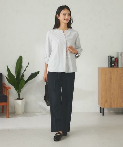 a.v.v / アー・ヴェ・ヴェ シャツ・ブラウス | 【洗える/イージーケア/吸水速乾/UVカット】袖リボンサッカーブラウス【セットアップ対応】 | 詳細13