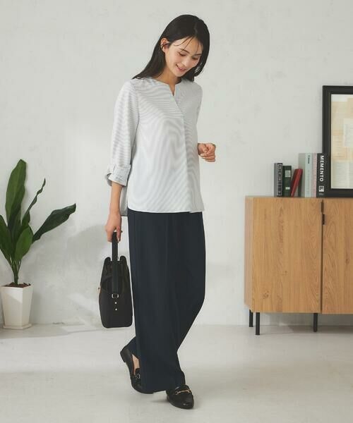 a.v.v / アー・ヴェ・ヴェ シャツ・ブラウス | 【洗える/イージーケア/吸水速乾/UVカット】袖リボンサッカーブラウス【セットアップ対応】 | 詳細14