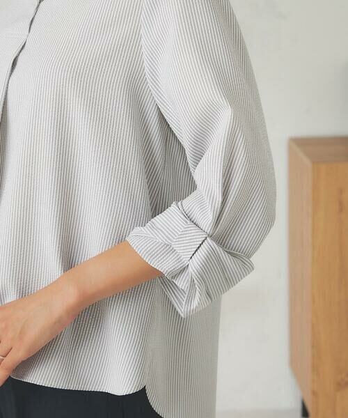 a.v.v / アー・ヴェ・ヴェ シャツ・ブラウス | 【洗える/イージーケア/吸水速乾/UVカット】袖リボンサッカーブラウス【セットアップ対応】 | 詳細19