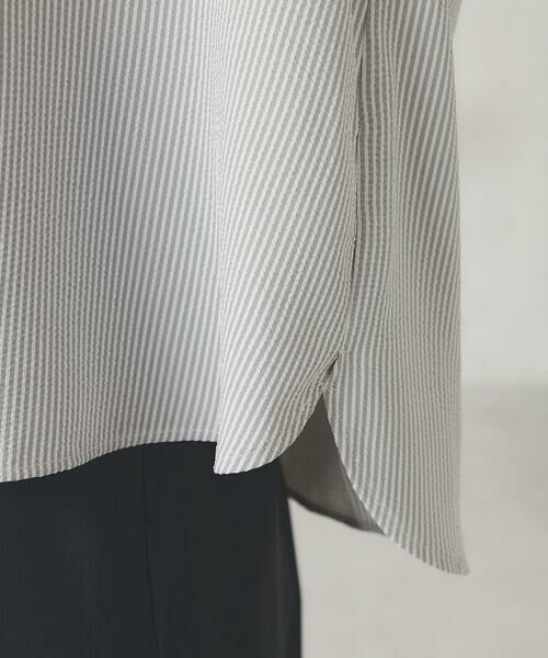 a.v.v / アー・ヴェ・ヴェ シャツ・ブラウス | 【洗える/イージーケア/吸水速乾/UVカット】袖リボンサッカーブラウス【セットアップ対応】 | 詳細20