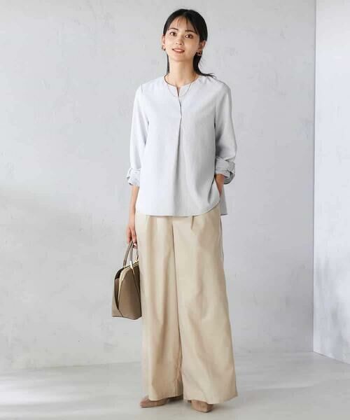 a.v.v / アー・ヴェ・ヴェ シャツ・ブラウス | 【洗える/イージーケア/吸水速乾/UVカット】袖リボンサッカーブラウス【セットアップ対応】 | 詳細6