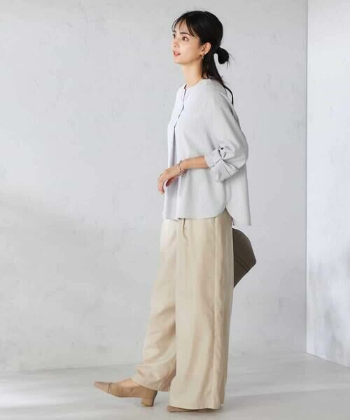 a.v.v / アー・ヴェ・ヴェ シャツ・ブラウス | 【洗える/イージーケア/吸水速乾/UVカット】袖リボンサッカーブラウス【セットアップ対応】 | 詳細7