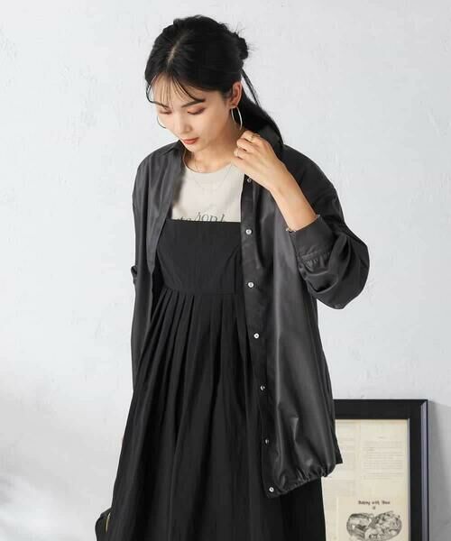 a.v.v / アー・ヴェ・ヴェ シャツ・ブラウス | ドロストセミシアーシャツ(ダークグレー)