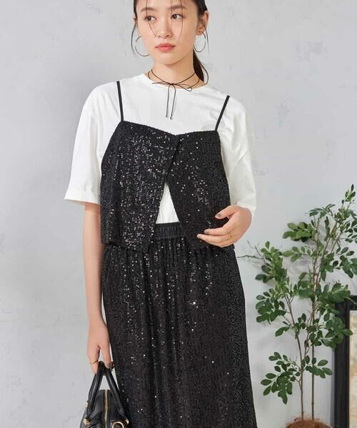 a.v.v / アー・ヴェ・ヴェ その他トップス | スパンコールビスチェ | 詳細1