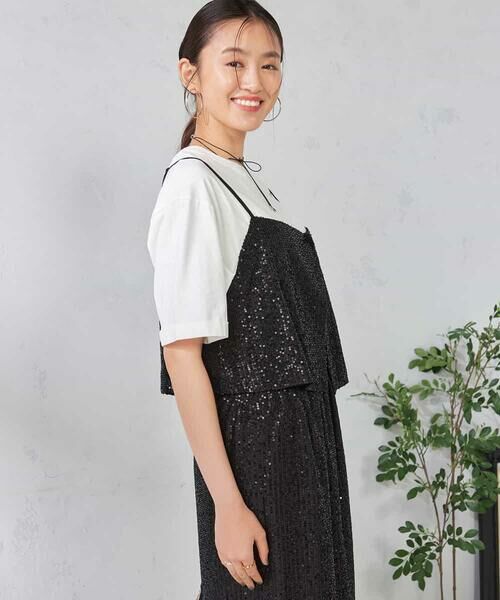 a.v.v / アー・ヴェ・ヴェ その他トップス | スパンコールビスチェ | 詳細3