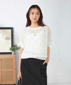 a.v.v / アー・ヴェ・ヴェ シャツ・ブラウス | シフォン楊柳プリーツブラウス