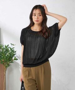 a.v.v / アー・ヴェ・ヴェ シャツ・ブラウス | シフォン楊柳プリーツブラウス