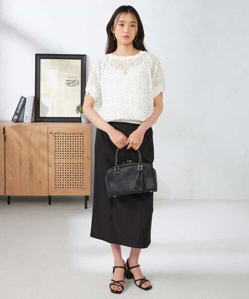 a.v.v / アー・ヴェ・ヴェ シャツ・ブラウス | シフォン楊柳プリーツブラウス | 詳細16