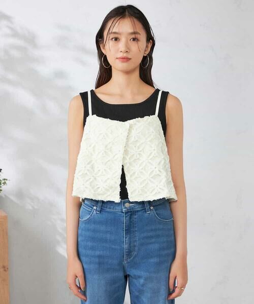 a.v.v / アー・ヴェ・ヴェ その他トップス | チュールレースビスチェ | 詳細7