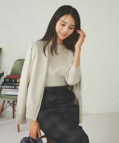 a.v.v / アー・ヴェ・ヴェ カーディガン・ボレロ | 【洗える】クルーネック美ラクるカーディガン