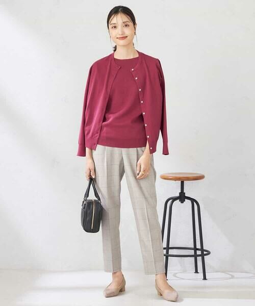 a.v.v / アー・ヴェ・ヴェ カーディガン・ボレロ | 【洗える】クルーネック美ラクるカーディガン | 詳細16