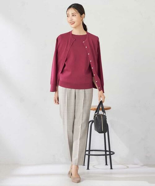 a.v.v / アー・ヴェ・ヴェ カーディガン・ボレロ | 【洗える】クルーネック美ラクるカーディガン | 詳細18