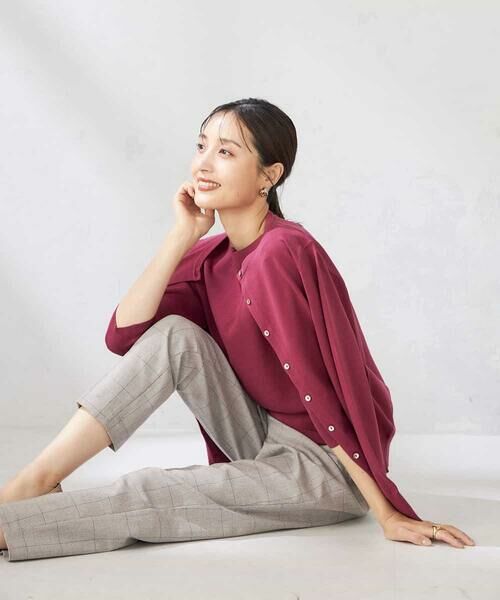 a.v.v / アー・ヴェ・ヴェ カーディガン・ボレロ | 【洗える】クルーネック美ラクるカーディガン | 詳細21