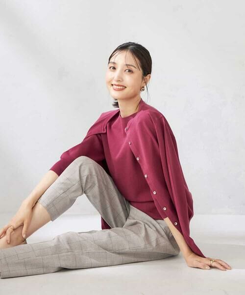 a.v.v / アー・ヴェ・ヴェ カーディガン・ボレロ | 【洗える】クルーネック美ラクるカーディガン | 詳細22