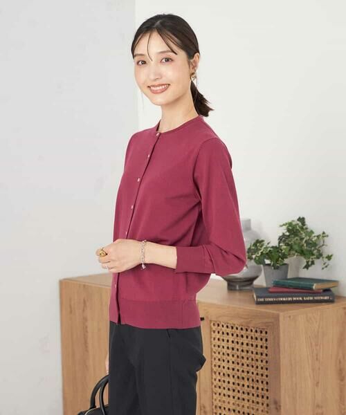 a.v.v / アー・ヴェ・ヴェ カーディガン・ボレロ | 【洗える】クルーネック美ラクるカーディガン | 詳細3