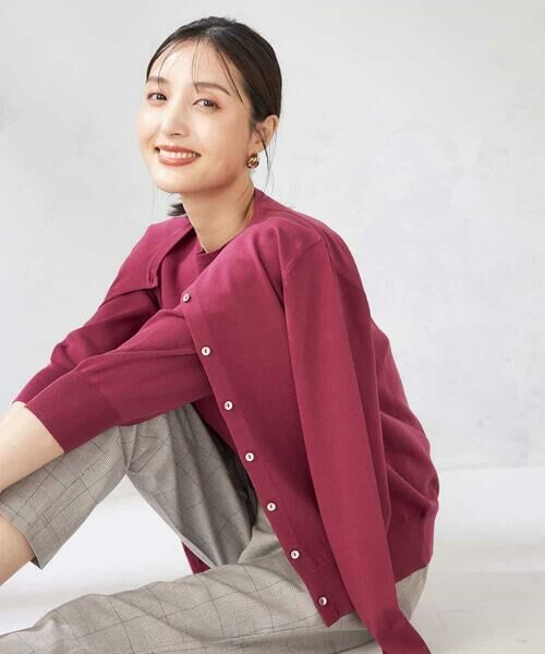a.v.v / アー・ヴェ・ヴェ カーディガン・ボレロ | 【洗える】クルーネック美ラクるカーディガン | 詳細6