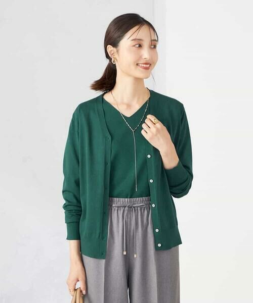 a.v.v / アー・ヴェ・ヴェ カーディガン・ボレロ | 【洗える】Vネック美ラクるカーディガン | 詳細1