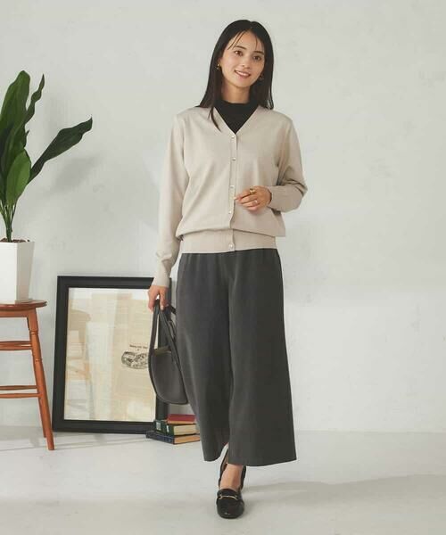 a.v.v / アー・ヴェ・ヴェ カーディガン・ボレロ | 【洗える】Vネック美ラクるカーディガン | 詳細10