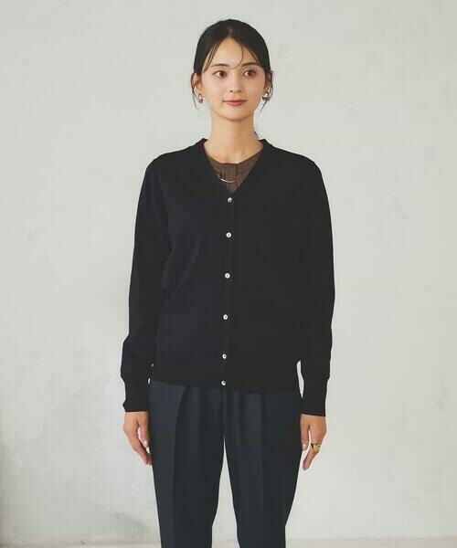 a.v.v / アー・ヴェ・ヴェ カーディガン・ボレロ | 【洗える】Vネック美ラクるカーディガン | 詳細19