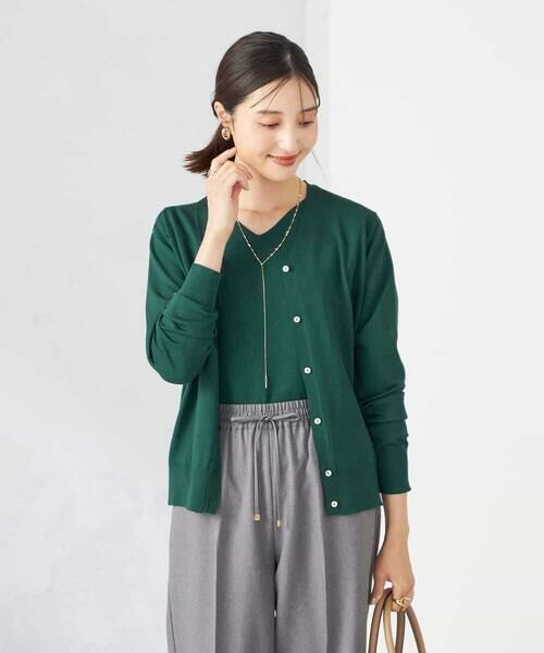 a.v.v / アー・ヴェ・ヴェ カーディガン・ボレロ | 【洗える】Vネック美ラクるカーディガン | 詳細2