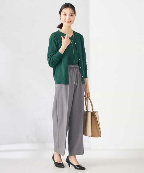 a.v.v / アー・ヴェ・ヴェ カーディガン・ボレロ | 【洗える】Vネック美ラクるカーディガン | 詳細5