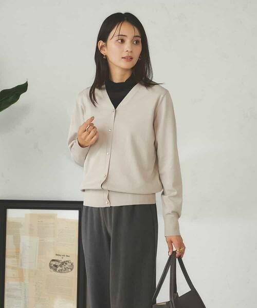 a.v.v / アー・ヴェ・ヴェ カーディガン・ボレロ | 【洗える】Vネック美ラクるカーディガン | 詳細6