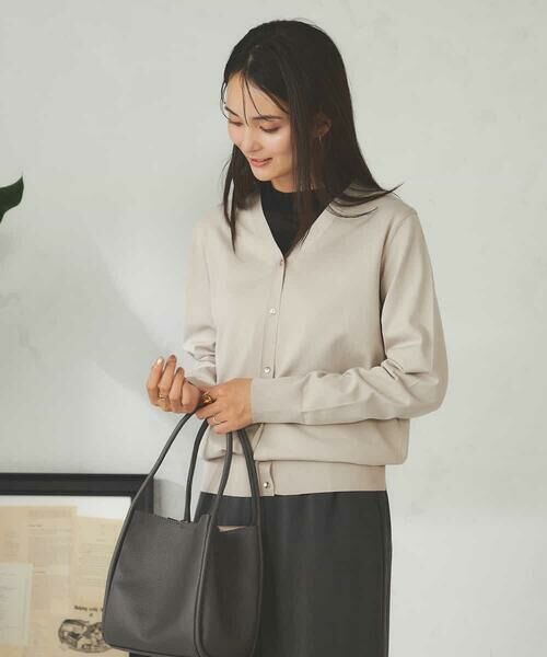 a.v.v / アー・ヴェ・ヴェ カーディガン・ボレロ | 【洗える】Vネック美ラクるカーディガン | 詳細7