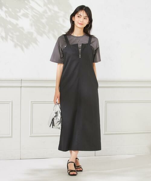 a.v.v / アー・ヴェ・ヴェ ロング・マキシ丈ワンピース | フロントジップジャンパースカート | 詳細1