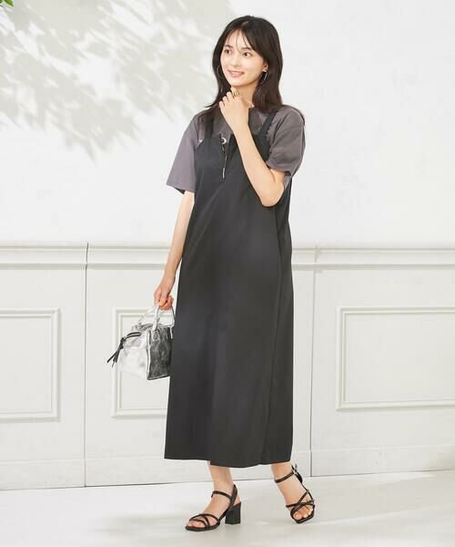 a.v.v / アー・ヴェ・ヴェ ロング・マキシ丈ワンピース | フロントジップジャンパースカート | 詳細2