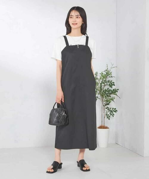 a.v.v / アー・ヴェ・ヴェ ロング・マキシ丈ワンピース | フロントジップジャンパースカート | 詳細3