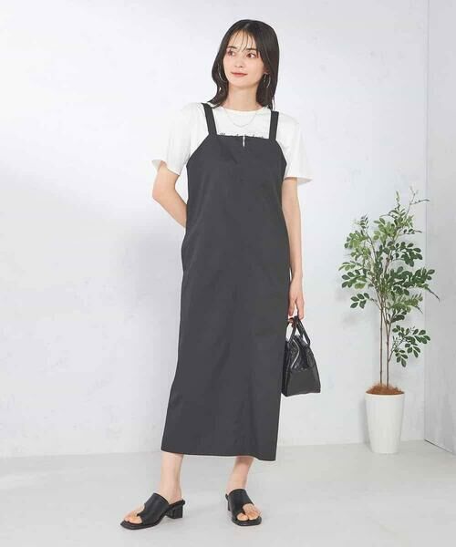 a.v.v / アー・ヴェ・ヴェ ロング・マキシ丈ワンピース | フロントジップジャンパースカート | 詳細4