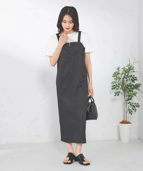 a.v.v / アー・ヴェ・ヴェ ロング・マキシ丈ワンピース | フロントジップジャンパースカート | 詳細6