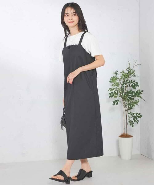a.v.v / アー・ヴェ・ヴェ ロング・マキシ丈ワンピース | フロントジップジャンパースカート | 詳細8