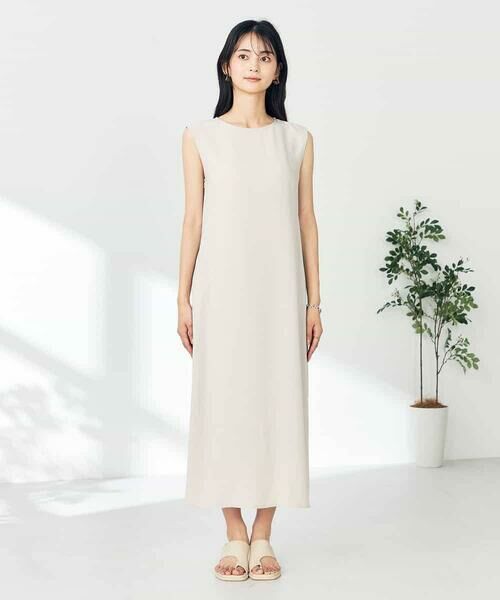 a.v.v / アー・ヴェ・ヴェ ロング・マキシ丈ワンピース | 【接触冷感/洗える/イージーケア】バックヨークノースリーブワンピース | 詳細10