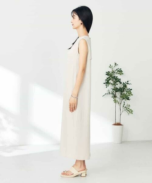 a.v.v / アー・ヴェ・ヴェ ロング・マキシ丈ワンピース | 【接触冷感/洗える/イージーケア】バックヨークノースリーブワンピース | 詳細11