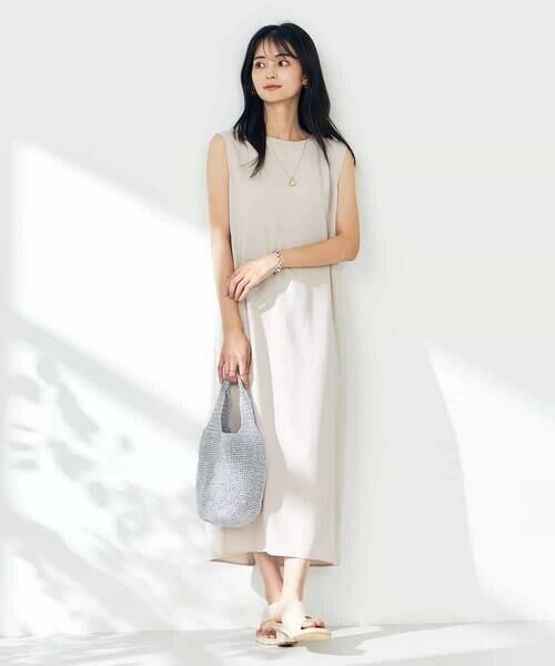 a.v.v / アー・ヴェ・ヴェ ロング・マキシ丈ワンピース | 【接触冷感/洗える/イージーケア】バックヨークノースリーブワンピース | 詳細19