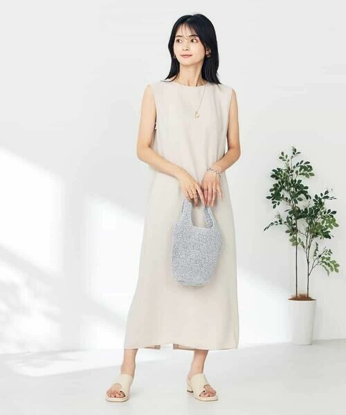 a.v.v / アー・ヴェ・ヴェ ロング・マキシ丈ワンピース | 【接触冷感/洗える/イージーケア】バックヨークノースリーブワンピース | 詳細21