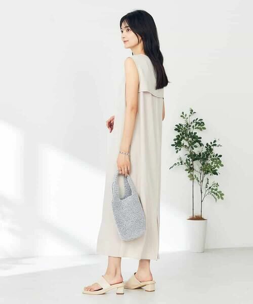 a.v.v / アー・ヴェ・ヴェ ロング・マキシ丈ワンピース | 【接触冷感/洗える/イージーケア】バックヨークノースリーブワンピース | 詳細23