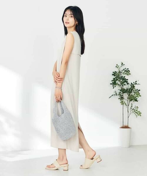 a.v.v / アー・ヴェ・ヴェ ロング・マキシ丈ワンピース | 【接触冷感/洗える/イージーケア】バックヨークノースリーブワンピース | 詳細25