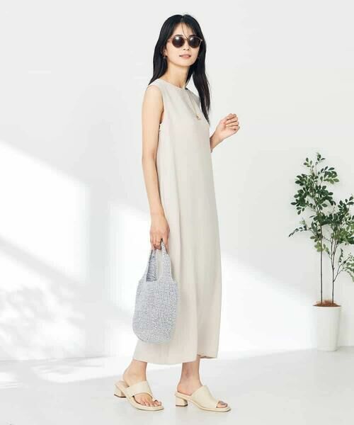 a.v.v / アー・ヴェ・ヴェ ロング・マキシ丈ワンピース | 【接触冷感/洗える/イージーケア】バックヨークノースリーブワンピース | 詳細27