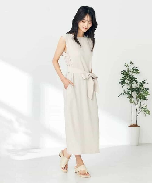 a.v.v / アー・ヴェ・ヴェ ロング・マキシ丈ワンピース | 【接触冷感/洗える/イージーケア】バックヨークノースリーブワンピース | 詳細30