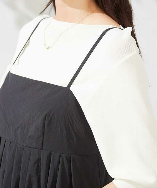 a.v.v / アー・ヴェ・ヴェ ロング・マキシ丈ワンピース | 【接触冷感/洗える】タックフレアキャミワンピース | 詳細14