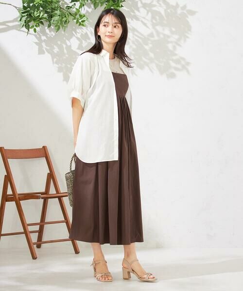 a.v.v / アー・ヴェ・ヴェ ロング・マキシ丈ワンピース | 【接触冷感/洗える】タックフレアキャミワンピース | 詳細6