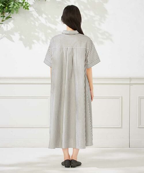 a.v.v / アー・ヴェ・ヴェ ロング・マキシ丈ワンピース | 【洗える】ストライプシャツワンピース | 詳細10