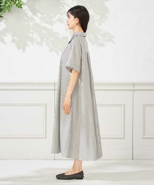 a.v.v / アー・ヴェ・ヴェ ロング・マキシ丈ワンピース | 【洗える】ストライプシャツワンピース | 詳細9