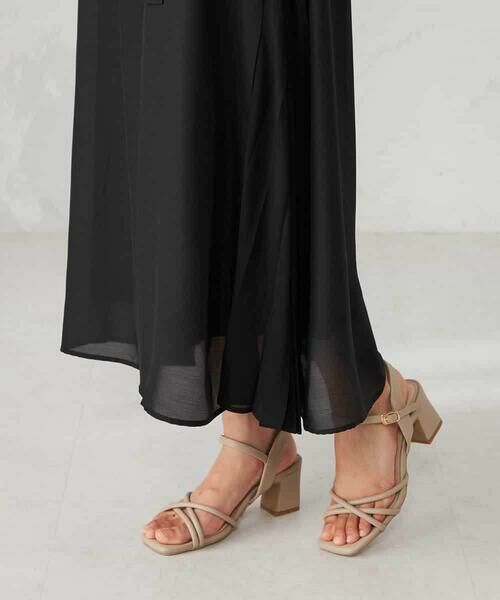 a.v.v / アー・ヴェ・ヴェ ロング・マキシ丈ワンピース | 【洗える】サイドプリーツノースリーブワンピース | 詳細25