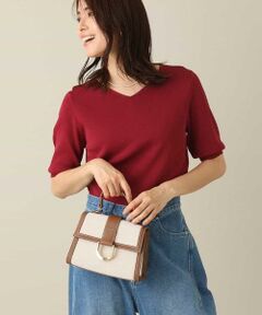 a.v.v / アー・ヴェ・ヴェ ニット・セーター | 【洗える/UVカット】Vネックパフスリーブニット