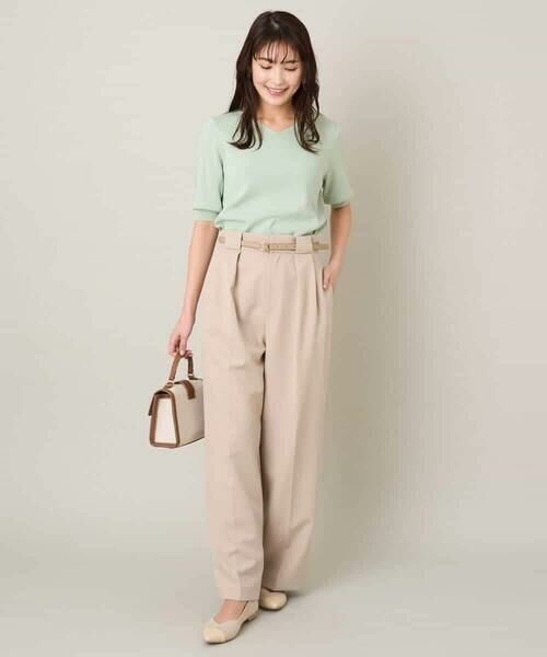 a.v.v / アー・ヴェ・ヴェ ニット・セーター | 【洗える/UVカット】Vネックパフスリーブニット | 詳細10